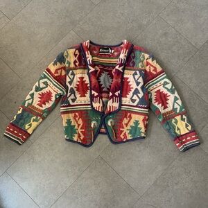 Vintage Southwestern Inspired Kokopelli Cardigan